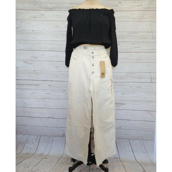 ❤️SOLD❤️Levi's Women's Mile High Cropped Wide Leg - Picture 2 of 12